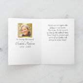 Elegant Bedankt voor je medeleven (Binnen)