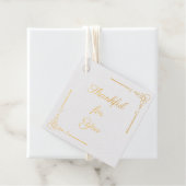 Elegant bedankt voor je Thanksgiving Bedankjes Labels (Met doos)