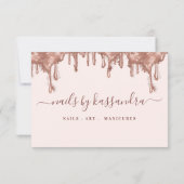 Elegant Bedankt voor uw bestelling Gold Glitter Dr (Achterkant)