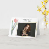 Elegant bedankt voor uw medeleven kaart (Gele Bloem)