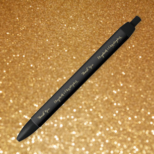 Elegant Bedankt Zakelijk Verjaardags Huwelijksguns Zwarte Inkt Pen