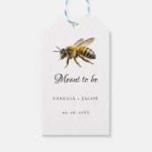 Elegant bedoeld om bruiloftsgunst te zijn cadeaulabel (Voorkant)