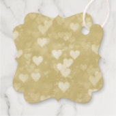 Elegant bedoeld om honing bruiloft goudfolie bedankjes labels (Achterkant)