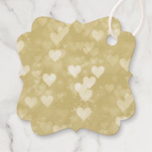 Elegant bedoeld om honing bruiloft goudfolie bedankjes labels (Achterkant)