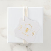 Elegant bedoeld om honing bruiloft goudfolie bedankjes labels (Met doos)