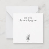 elegant bedrijf dank u aankoop briefkaart (Achterkant)