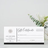 ELEGANT BEDRIJF moderne zwarte witte logo (Staand voorkant)