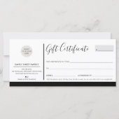 ELEGANT BEDRIJF moderne zwarte witte logo (Voorkant)