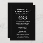 Elegant Bedrijf Pensioen Viering Kaart (Voorkant / Achterkant)