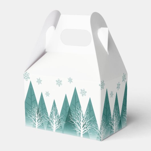 Elegant Bedrijf Vakantie Party Green Forest Bedankdoosjes (Achterkant)