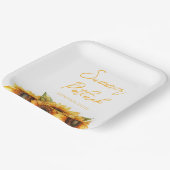 Elegant Bedrijf Zomer Event Papieren Bordje (Gebogen)