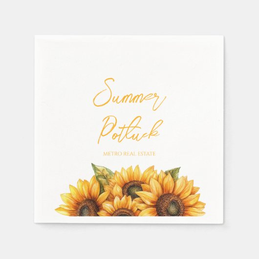 Elegant Bedrijf Zomer Event Servet (Voorkant)