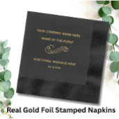 Elegant bedrijfsevenement folie servetten