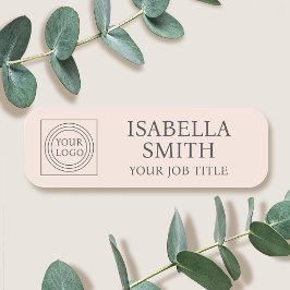 Elegant bedrijfslogo personeel naamkaartjes badges