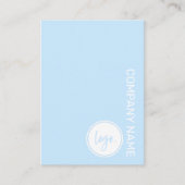 ELEGANT BEDRIJFSMERK BEDRIJFSNAAM & LOGO ON BLUE VISITEKAARTJE (Voorkant)