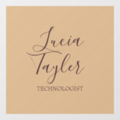 Elegant bedrijfsschrift blozen raamsticker (Vel)