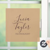 Elegant bedrijfsschrift blozen raamsticker (Huis)