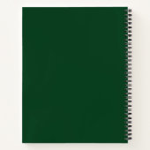 Elegant bedrijfsscript groen notitieboek (Achterkant)
