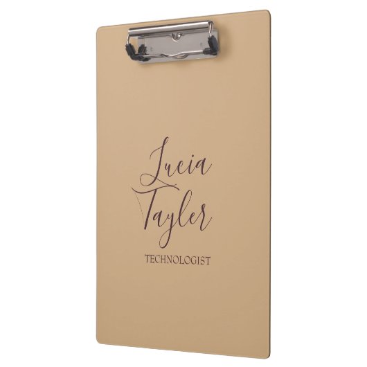 Elegant bedrijfsscriptbrij klembord (Links)