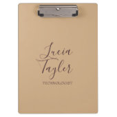Elegant bedrijfsscriptbrij klembord (Voorkant)