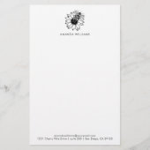 Elegant Bee Custom Letterhead Briefpapier (Voorkant)