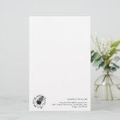 Elegant Bee Custom Letterhead Briefpapier (Staand voorkant)