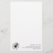 Elegant Bee Custom Letterhead Briefpapier (Voorkant)