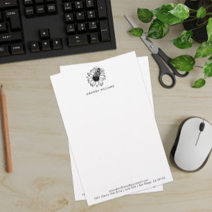 Elegant Bee Custom Letterhead Briefpapier