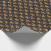 Elegant Bee pattern Cadeaupapier (Hoek)