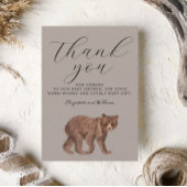 Elegant Beer Baby shower dank u Bedankkaart