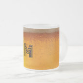 Elegant Beer Monogram Christmas party Matglas Koffiemok (Voorkant rechts)