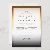 Elegant Beer Pride Bruiloft Kaart (Voorkant)