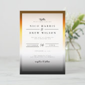 Elegant Beer Pride Bruiloft Kaart (Staand voorkant)