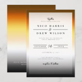 Elegant Beer Pride Bruiloft Kaart (Voorkant / Achterkant)