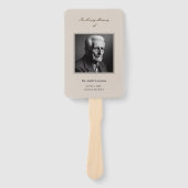 Elegant begrafenismonument Orde van Service Progra Handwaaier (Voorkant)