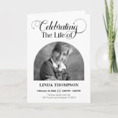 Elegant begrafenismonument ter ere van het leven programma (Voorkant)