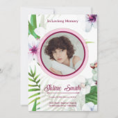 Elegant begrafenisprogramma Kaart Sjabloon (Voorkant)