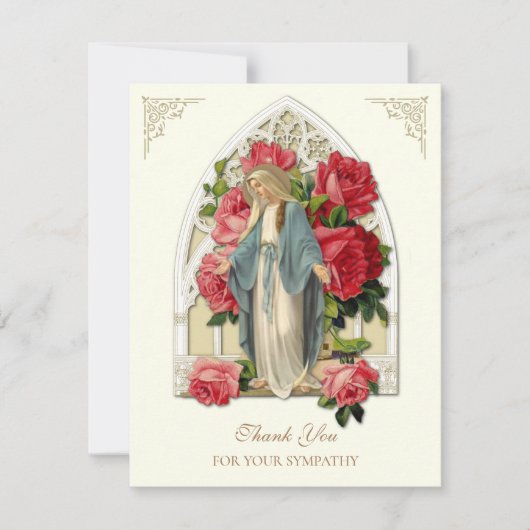 Elegant begrafenissympathie Religie Dank je wel Bedankkaart (Voorkant)