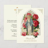 Elegant begrafenissympathie Religie Dank je wel Bedankkaart (Voorkant / Achterkant)