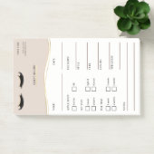 Elegant beige and gold Lash Client  Post-it® Notes (Kantoor)