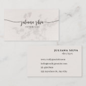 Elegant Beige Business Card Visitekaartje (Voorkant / Achterkant)