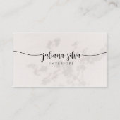 Elegant Beige Business Card Visitekaartje (Voorkant)