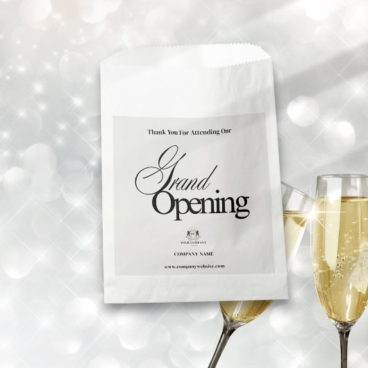 Elegant Beige Business Logo Calligrafie Dank u Bedankzakje