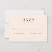 Elegant Beige Calligraphy RSVP (Voorkant)