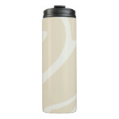 Elegant Beige Cream Simple Organic Pattern Thermosbeker (Voorkant)