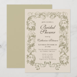 Elegant  Beige Cream  Vrijgezellenfeest Kaart