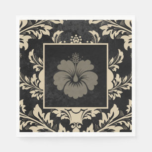 Elegant beige damask, aangepast kerstpapier servet