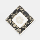 Elegant beige damask, aangepast kerstpapier servet (Hoek)