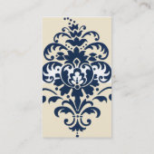 Elegant Beige Damask - Gepersonaliseerd Visitekaartje (Achterkant)