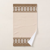 Elegant Beige en Brown Bad Handdoek (Handdoek)